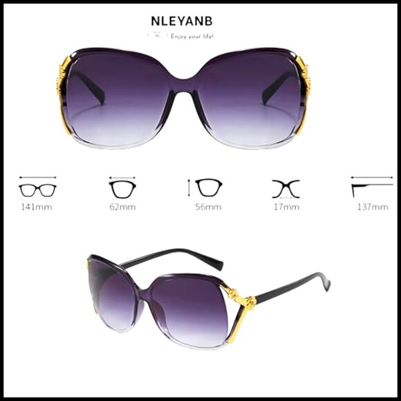 8-Pack Retro Fox Cat Eye Sunglasses, Oversized UV400 Unisex Shades main image 6